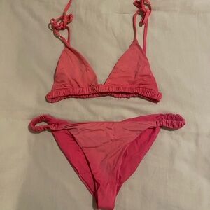 Frankie's Bikinis Pink Triangle Bikini